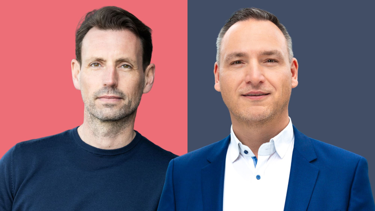 BdV-Vorstand Stephen Rehmke und Michael Hettich, Teamleiter bei Fonds Finanz