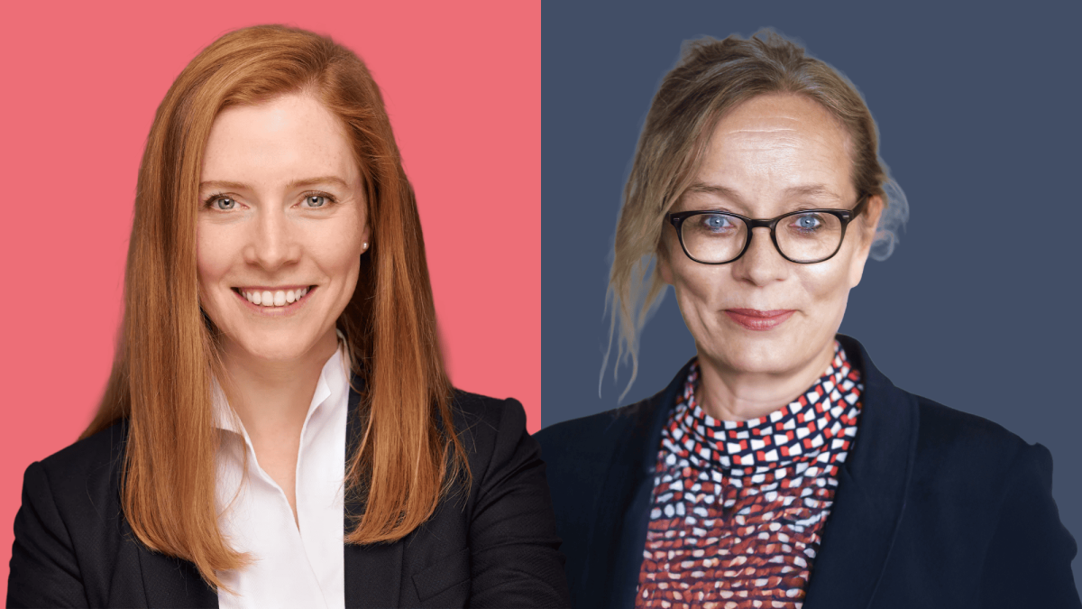 AfW-Vorständin Franziska Geusen und GEW-Referentin Martina Schmerr