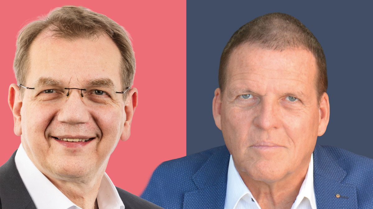 Aeiforia-Geschäftsführer Martin Gattung und Wirtschaftsprofessor Hartmut Walz