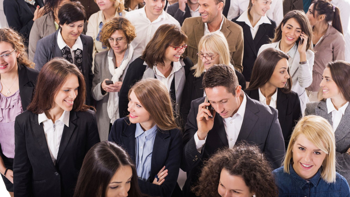 Viele Business-Leute