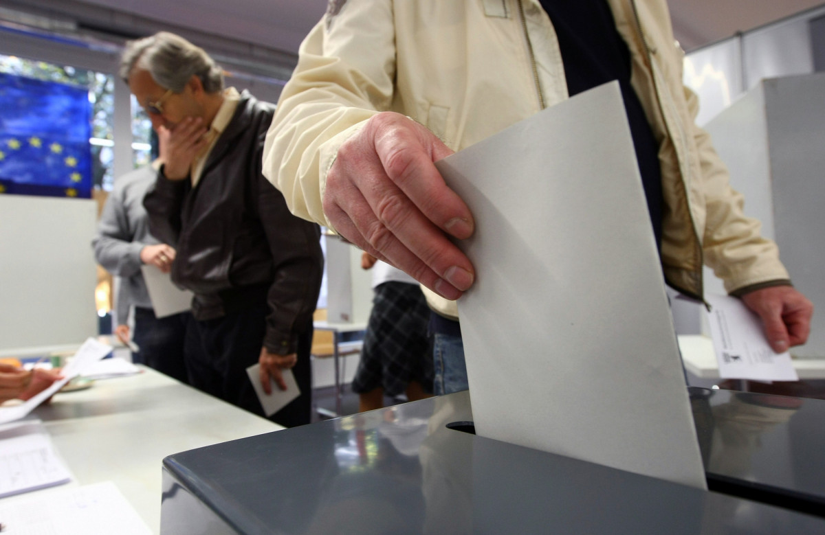 Stimmabgabe bei der Bundestagswahl