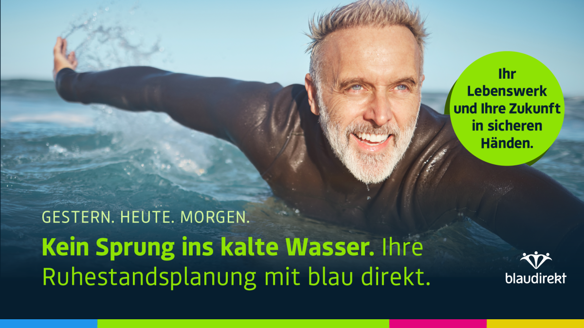 blau direkt Ruhestandsplanung für Versicherungsmakler: Sicher, individuell, regional.