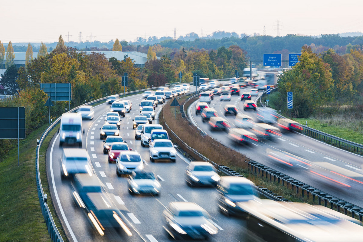 Blick auf eine deutsche Autobahn