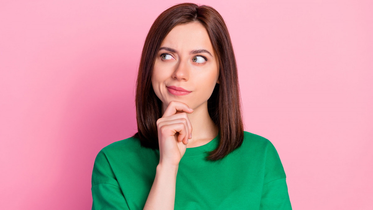 skeptische Frau