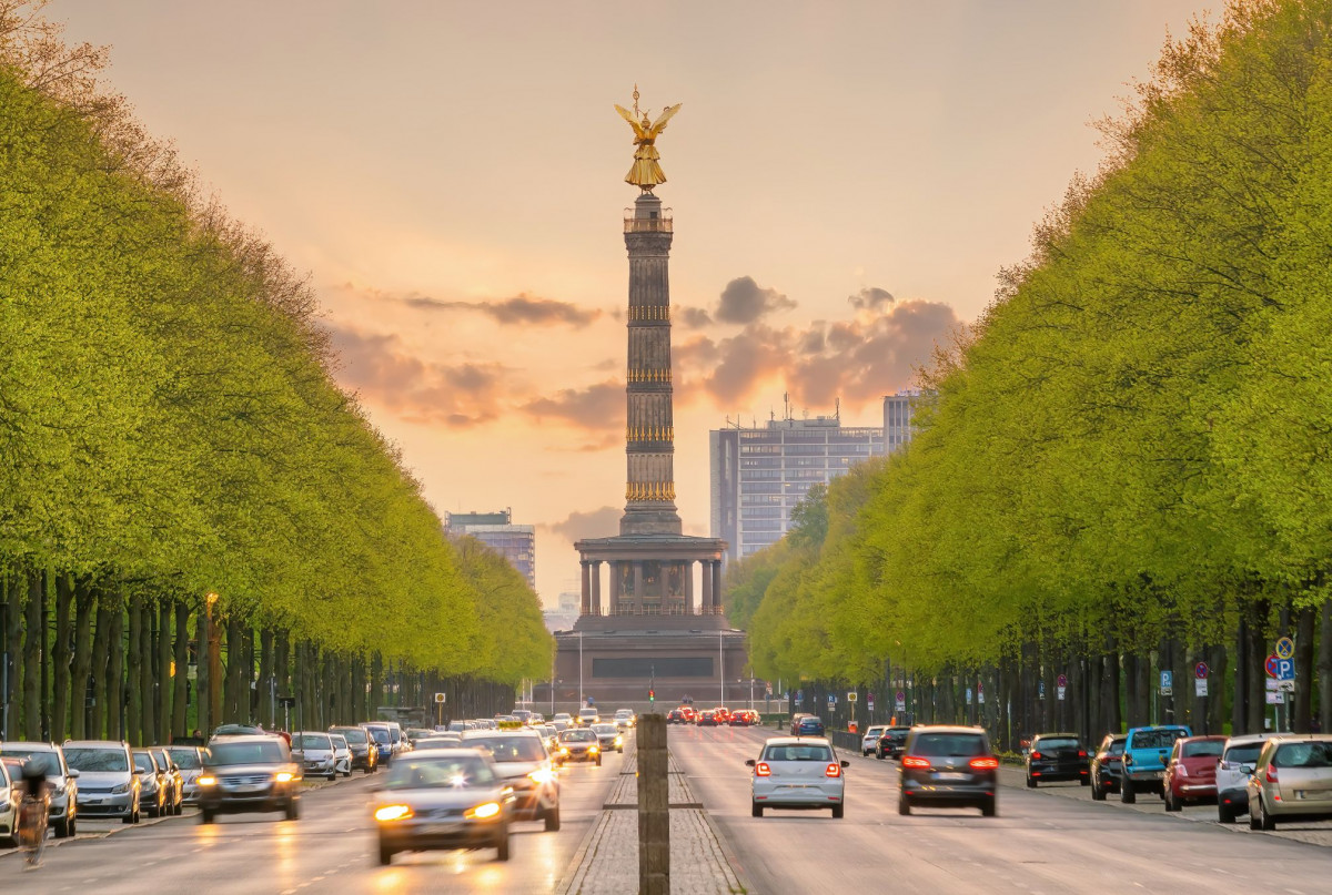 Blick auf die Siegessäule in Berlin