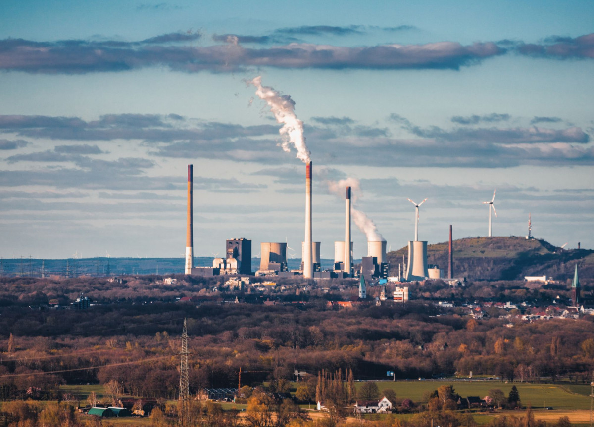 Blick über Bottrop im Ruhrgebiet