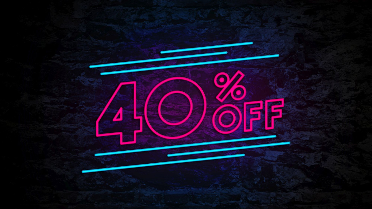 40 Prozent Rabatt