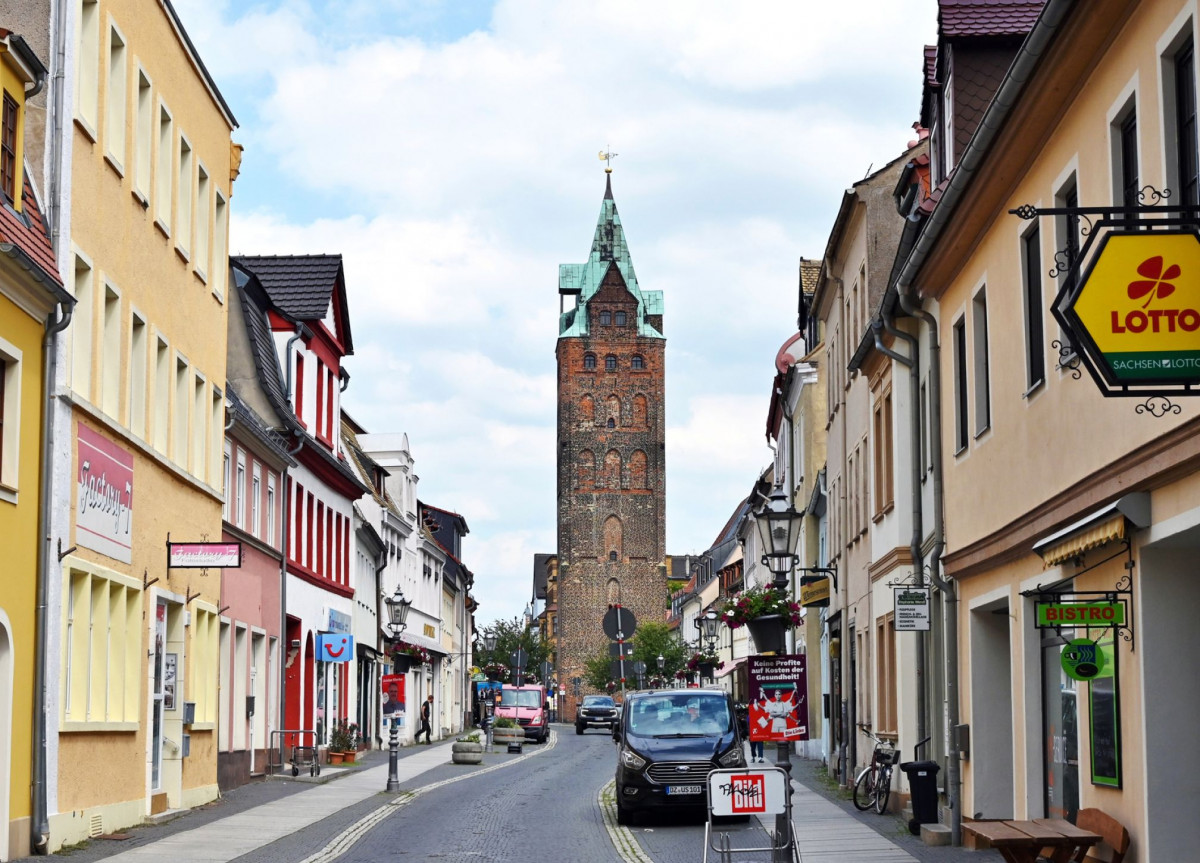 Straßenzug in Delitzsch