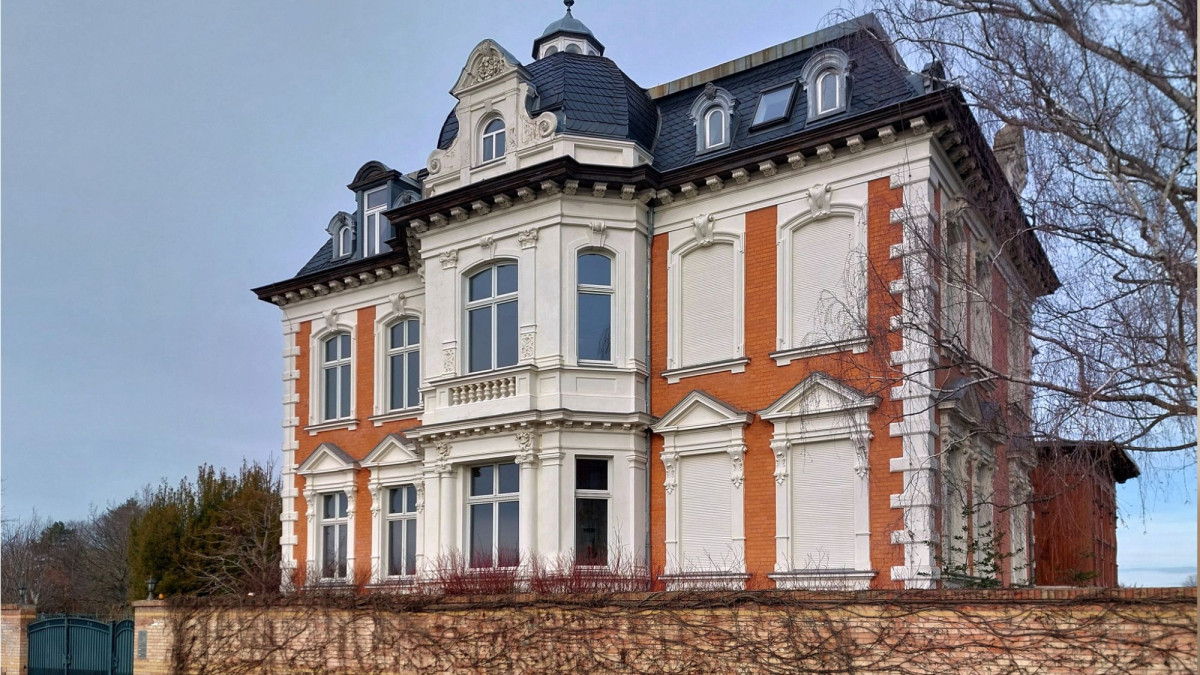 Denkmalgeschütztes Wohnhaus in Magdeburg.