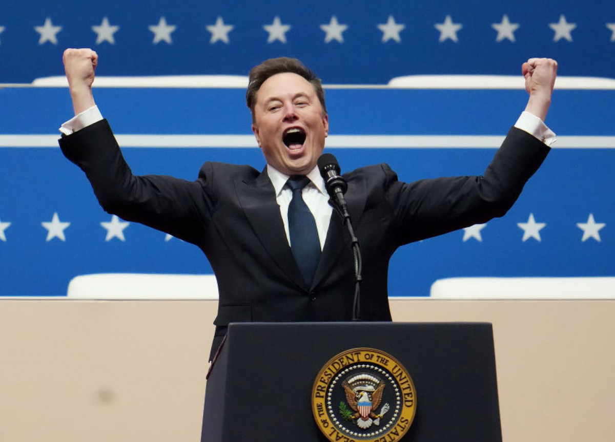 Elon Musk bei der Amtseinführung von Donald Trump