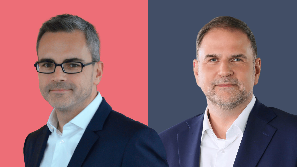 Versicherungsmakler, Insurtech-Investor und Branchenexperte Daniel Feyler und Michael Reinelt, Vertriebsvorstand der Dialog Versicherungen