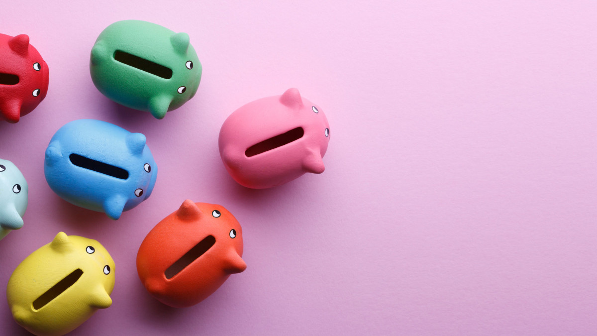 Bunte Sparschweine