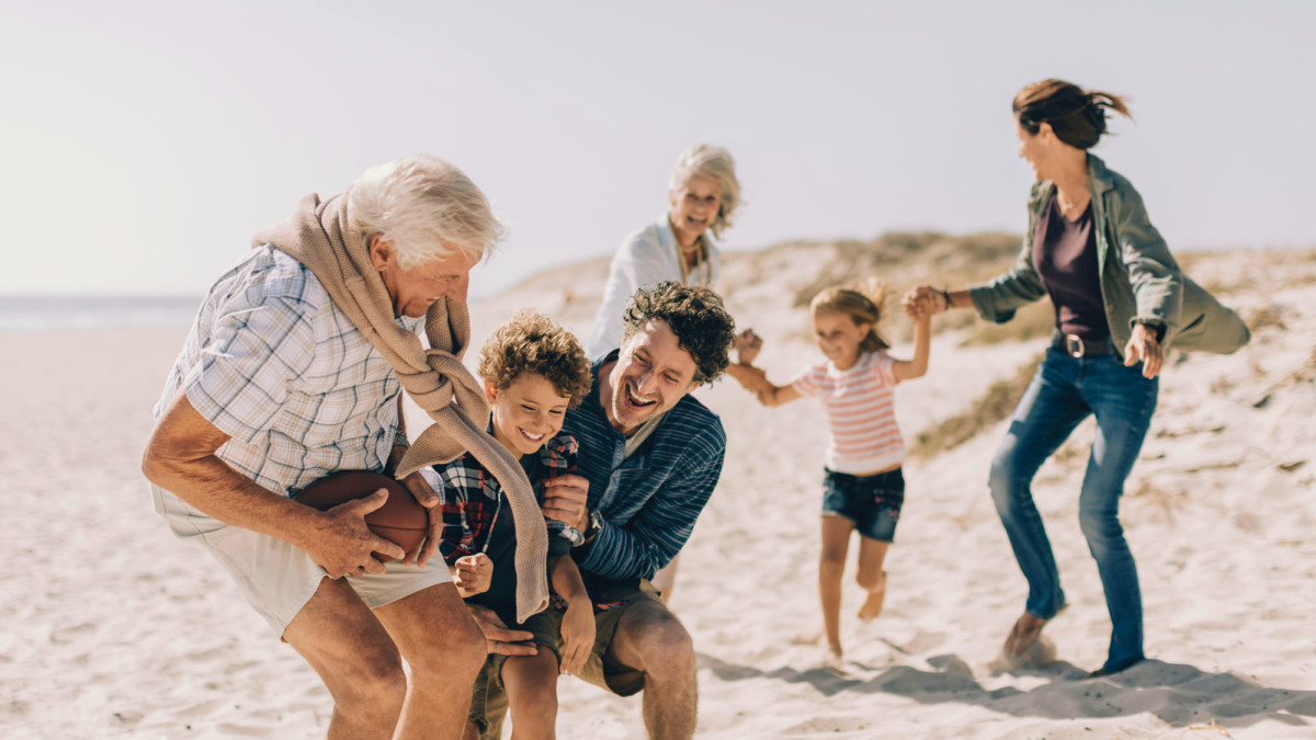 Familienspaß am Strand