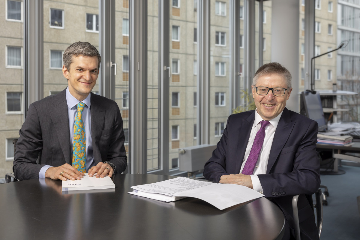 Constantin Graf von Rex (links) und Wilhelm Schluckebier