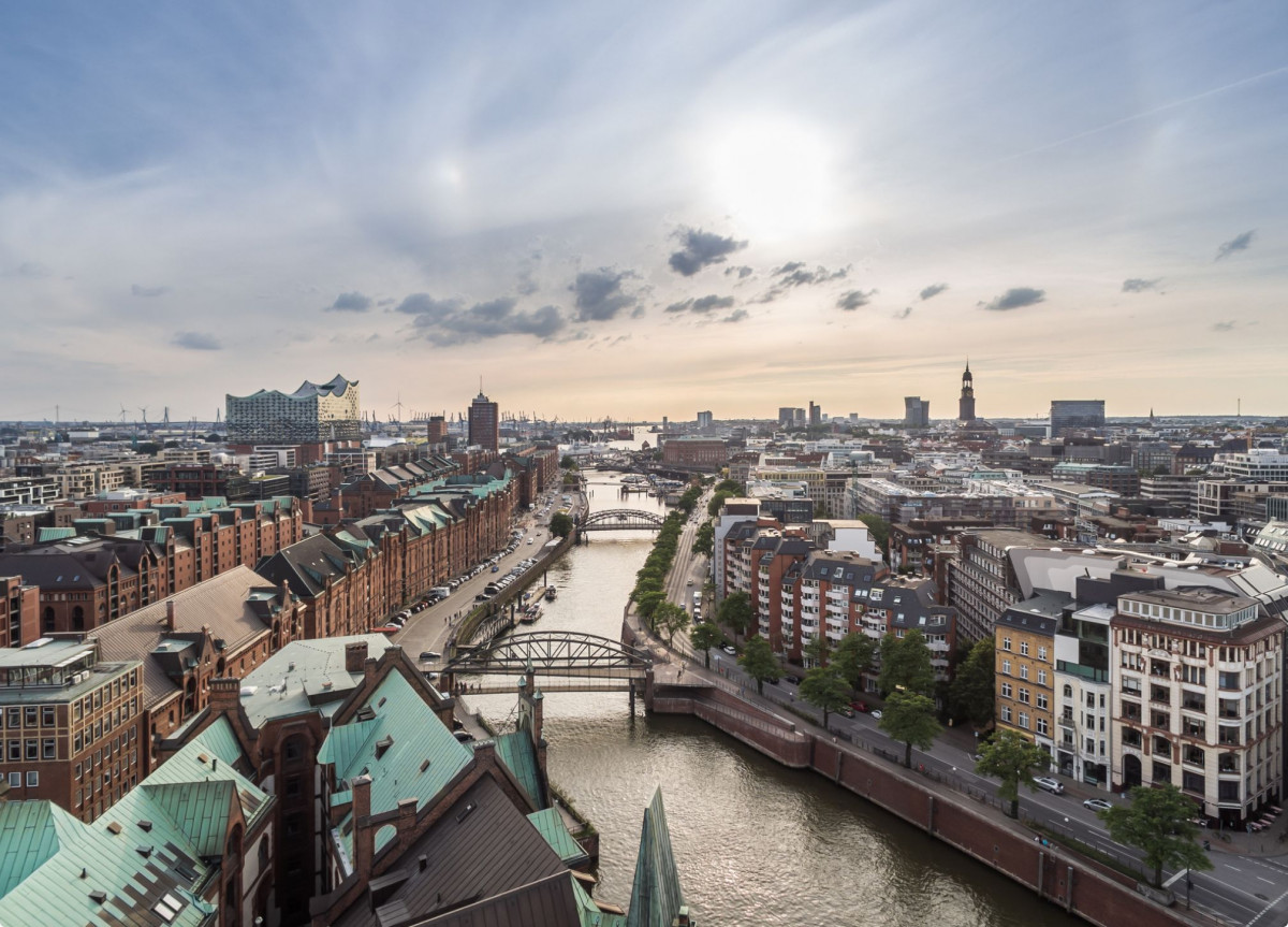 Blick über Hamburg