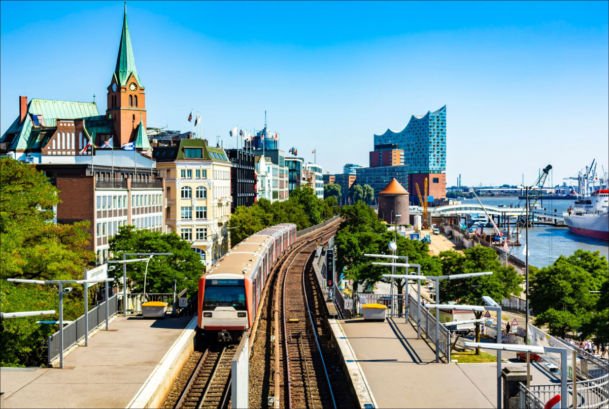 Landungsbrücken in Hamburg