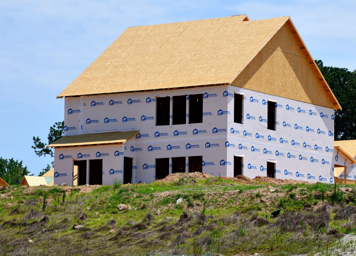 Ein Haus im Bau