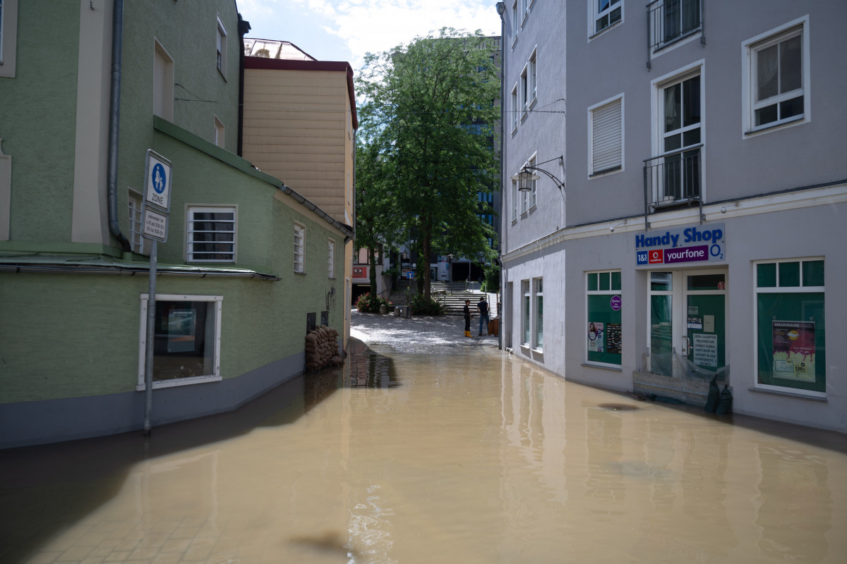 Hochwasser in der Altstadt von Passau.