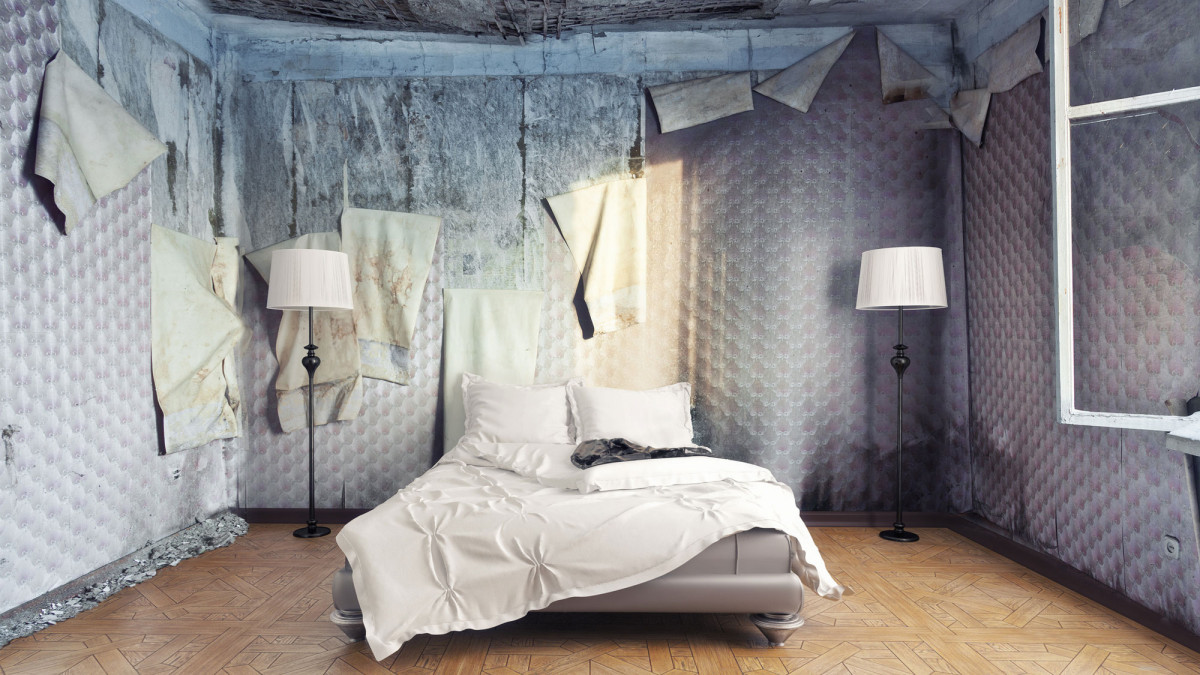 Verschmutzte Wohnung