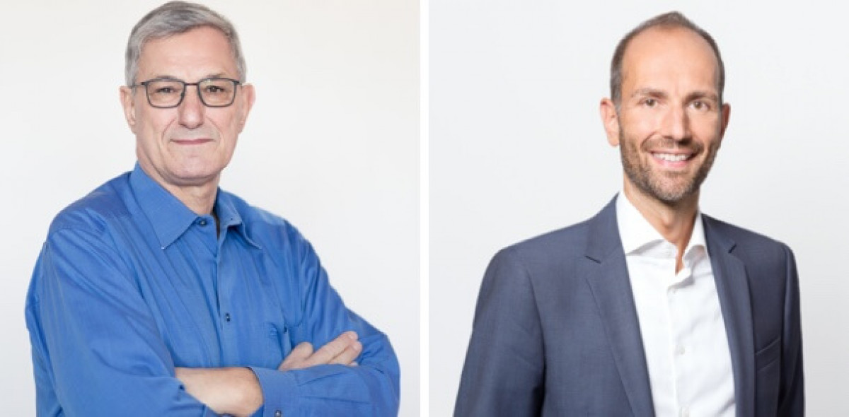 Bernd Riexinger, Parteivorsitzender Die Linke und Mitglied des Bundestages und Jürgen Michael Schick, Präsident des Immobilien­verbands Deutschland IVD