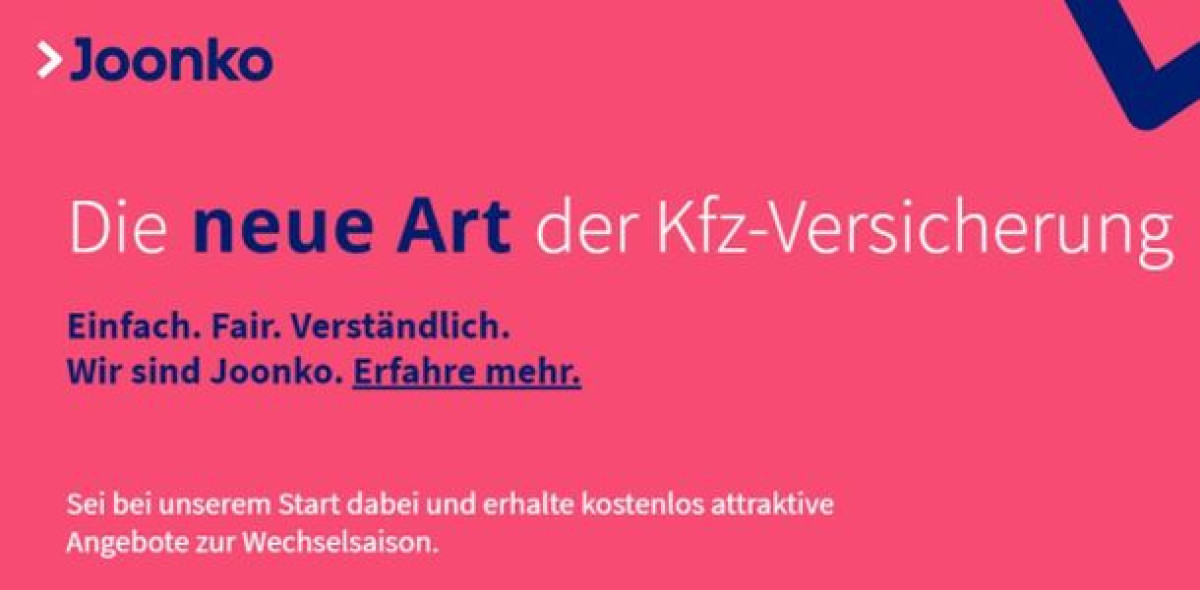 Will der nächsten Kfz-Wechselsaison Chech24 und Co. angreifen: Das Vergleichsportal Joonko aus dem Hause Finleap.