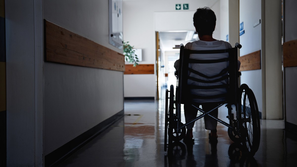 Pflegebedürftige im Rollstuhl