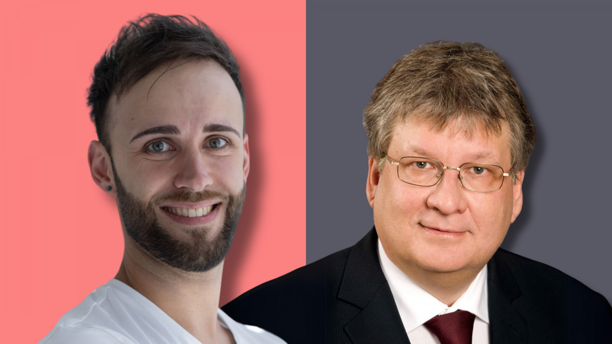 Michael Lehmann, Referent Altersvorsorge und Biometrie Nürnberger Versicherung, und Stephan Kühnlenz, Wissenschaftlicher Leiter des Teams Geldanlage, Altersvorsorge, Kredite und Steuern bei der Stiftung Warentest