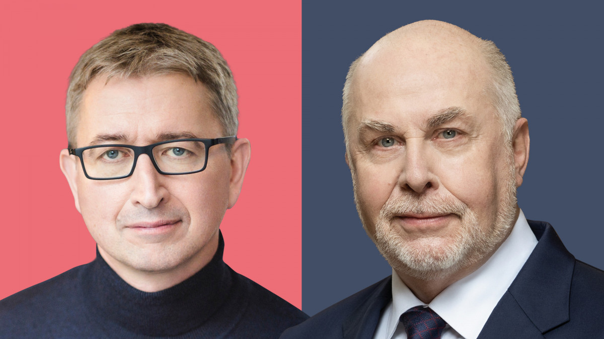 Dr. Joachim Rock, Hauptgeschäftsführer des Deutschen Paritätischen Wohlfahrtsverbandes, und Ulrich Silberbach, Bundesvorsitzender des DBB Beamtenbund