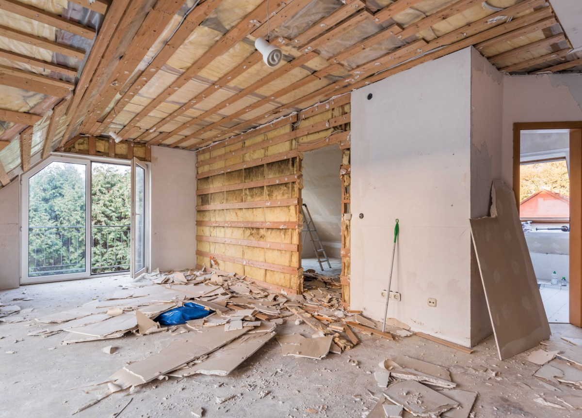 Renovierungsarbeiten in einem Haus