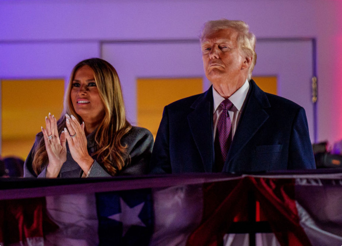 Donald Trump mit seiner Frau Melania